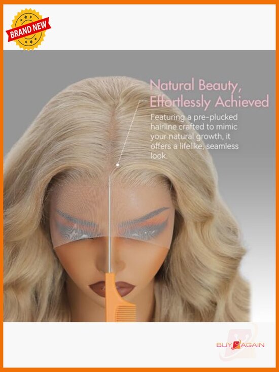 HD Lace Front Body Wave Wig - Pre Plucked, 250% Density, Glueless main image 5